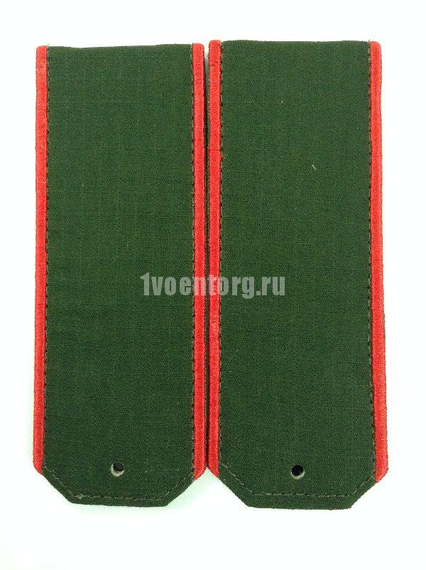 Артикул: 2000000190259 Погоны оливковые (rip-stop) с вышитым красным кантом (на офисный костюм)