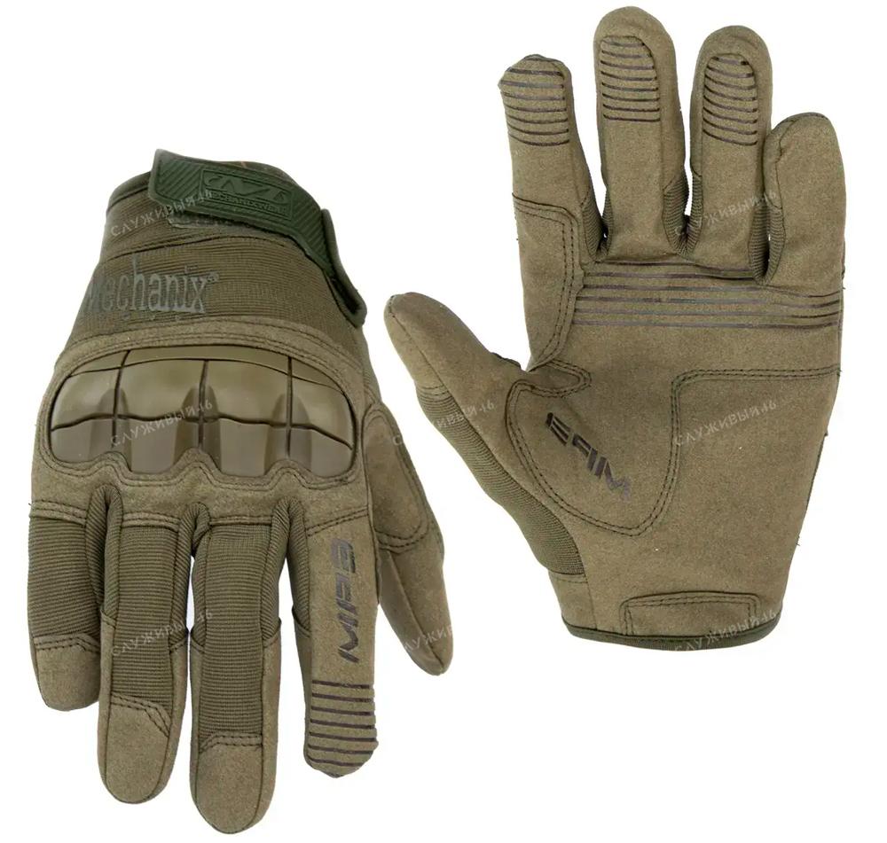 Артикул: 2000000583396 Тактические перчатки Mechanix (механикс, механики) Олива с накладками